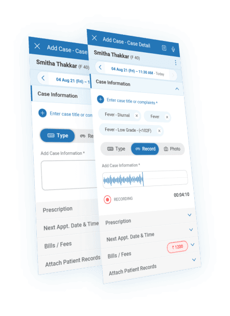 Enjoy Flexibility to Type, Record or Capture Your Case Papers